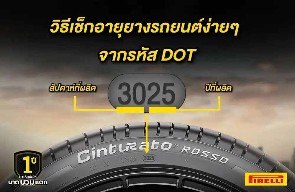 วิธีเช็กอายุยาง