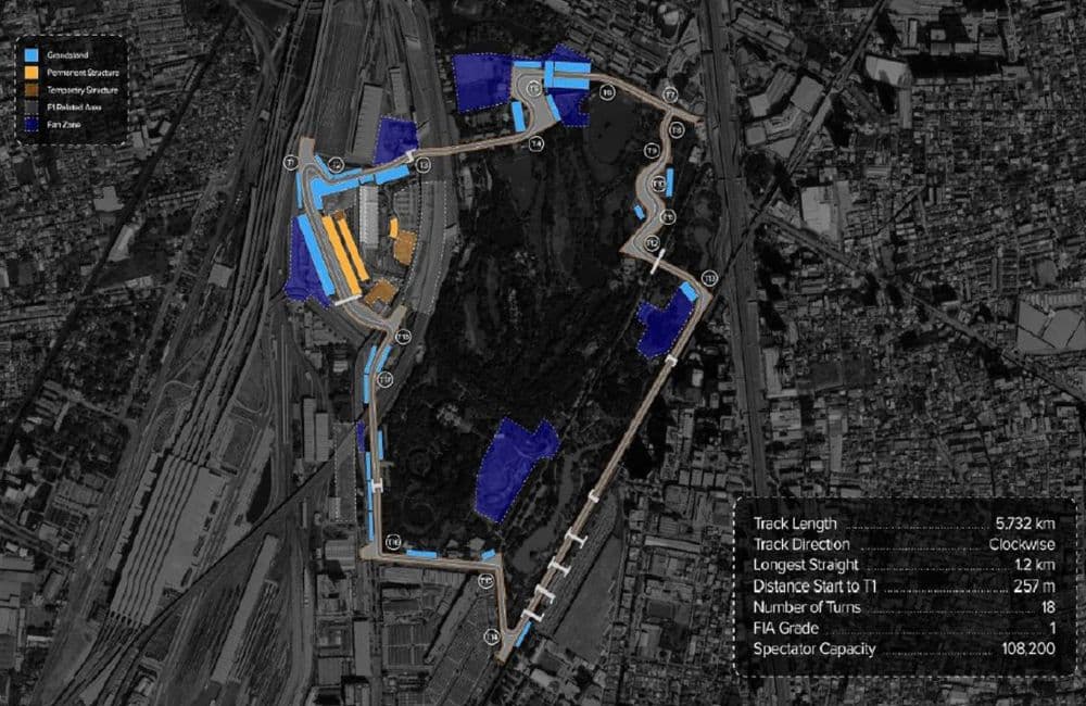 ส่อง Track Layout สนาม F1 ในไทยที่จะจัดตรงจตุจักร